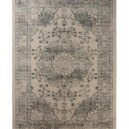 Safavieh Carmel Power Loomed Rectangle Rug- Beige - Blue- 5 ft. 1 in. x 7 ft. 6 in. CAR271A-5
